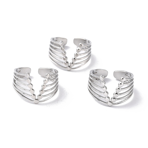 PandaHall 304 Stainless Steel Finger Rings, Cuff Rings, Long-Lasting Plated, Letter V, Stainless Steel Color, US Size 5 3/4(16.3mm), 4~13mm...
PandaHall 304 Stainless Steel Finger Rings, Cuff Rings, Long-Lasting Plated, Letter V, Stainless Steel Color, US Size 5 3/4(16.3mm), 4~13mm...