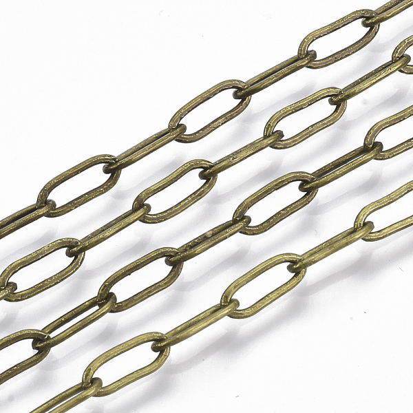 PandaHall Brass Paperclip Chains, Flat Oval, Drawn Elongated Cable Chains, Soldered, with Spool, Cadmium Free & Nickel Free & Lead Free...
PandaHall Brass Paperclip Chains, Flat Oval, Drawn Elongated Cable Chains, Soldered, with Spool, Cadmium Free & Nickel Free & Lead Free...