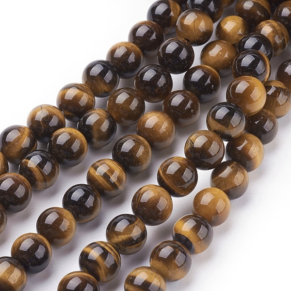 PandaHall Natural Tiger Eye Beads Strands, Round, 8mm, Hole: 1mm about 24pcs/strand, 8 inch Tiger Eye Round
PandaHall Natural Tiger Eye Beads Strands, Round, 8mm, Hole: 1mm about 24pcs/strand, 8 inch Tiger Eye Round