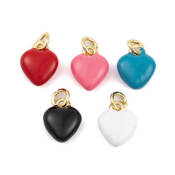 PandaHall Rack Plating Brass Enamel Pendants, with Jump Ring, Cadmium Free & Lead Free, Long-Lasting Plated, Real 18K Gold Plated, Heart..., Multicolor
PandaHall Rack Plating Brass Enamel Pendants, with Jump Ring, Cadmium Free & Lead Free, Long-Lasting Plated, Real 18K Gold Plated, Heart..., Multicolor