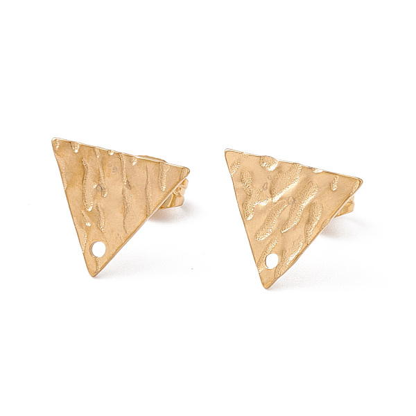 PandaHall 304 Stainless Steel Stud Earring Findings, with Hole and Ear Nuts, Triangle Pattern, 10.5x12mm, Hole: 1mm, Pin: 0.6mm 304...
PandaHall 304 Stainless Steel Stud Earring Findings, with Hole and Ear Nuts, Triangle Pattern, 10.5x12mm, Hole: 1mm, Pin: 0.6mm 304...
