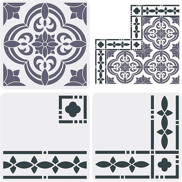PandaHall FINGERINSPIRE 3 pcs Santa Ana Tile Stencil 30x30cm Reusable Floor Tile Stencil Border & Corners Stencils Mandala Floor Tile...
PandaHall FINGERINSPIRE 3 pcs Santa Ana Tile Stencil 30x30cm Reusable Floor Tile Stencil Border & Corners Stencils Mandala Floor Tile...