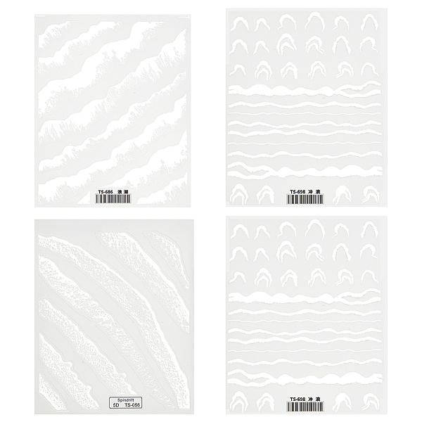 PandaHall OLYCRAFT 74pcs(4 Sheets) 4 Style Ocean Waves Resin Stickers White Beach Wave Nail Art Decals Ocean Waves Resin Decorative Films...
PandaHall OLYCRAFT 74pcs(4 Sheets) 4 Style Ocean Waves Resin Stickers White Beach Wave Nail Art Decals Ocean Waves Resin Decorative Films...