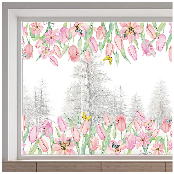 PandaHall PVC Window Static Stickers, Rectangle Shape, for Window Decoration, Flower, 380x1160mm Plastic Flower
PandaHall PVC Window Static Stickers, Rectangle Shape, for Window Decoration, Flower, 380x1160mm Plastic Flower