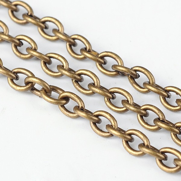 PandaHall Iron Cable Chains, Unwelded, with Spool, Oval, Lead Free & Nickel Free, Antique Bronze, 6.2x4.5x1.2mm Iron
PandaHall Iron Cable Chains, Unwelded, with Spool, Oval, Lead Free & Nickel Free, Antique Bronze, 6.2x4.5x1.2mm Iron