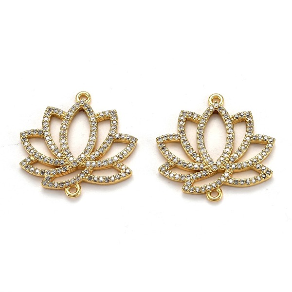 PandaHall Brass Micro Pave Clear Cubic Zirconia Link Connector, Long-Lasting Plated, Lotus, Real 18K Gold Plated, 24x24.5x2.5mm, Hole: 1.2mm...
PandaHall Brass Micro Pave Clear Cubic Zirconia Link Connector, Long-Lasting Plated, Lotus, Real 18K Gold Plated, 24x24.5x2.5mm, Hole: 1.2mm...