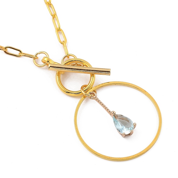 PandaHall Teardrop Transparent Glass Pendant Necklaces, with Alloy Toggle Clasps, Brass Paperclip Chains & Linking Rings, Golden, Pale...
PandaHall Teardrop Transparent Glass Pendant Necklaces, with Alloy Toggle Clasps, Brass Paperclip Chains & Linking Rings, Golden, Pale...