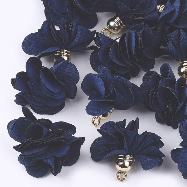 PandaHall Cloth Pendants, with CCB Plastic, 6-Petal, Flower, Golden, Marine Blue, 26~27x17~28mm, Hole: 1.6mm Cloth Flower Blue
PandaHall Cloth Pendants, with CCB Plastic, 6-Petal, Flower, Golden, Marine Blue, 26~27x17~28mm, Hole: 1.6mm Cloth Flower Blue
