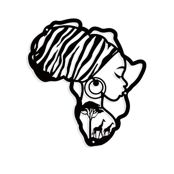 PandaHall Africa Map Metal Wall Art Decor, Matte Style Women Wall Hanging Decor Silhouette Wall Art for Home Garden Hotel Office Wall...
PandaHall Africa Map Metal Wall Art Decor, Matte Style Women Wall Hanging Decor Silhouette Wall Art for Home Garden Hotel Office Wall...