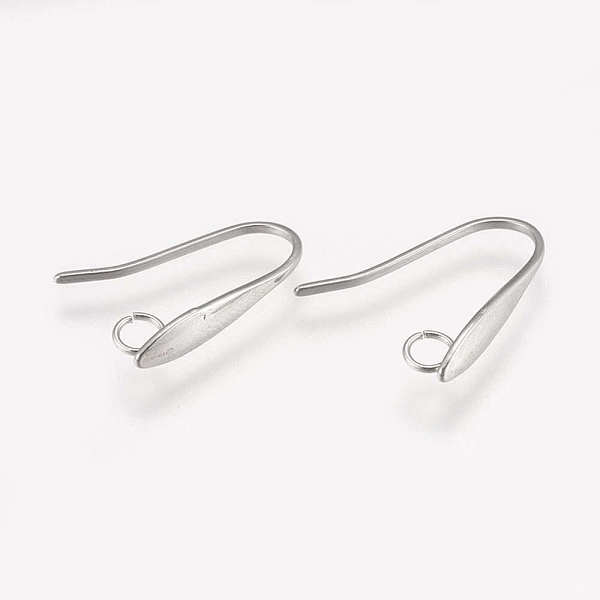 PandaHall 304 Stainless Steel Earring Hooks, Ear Wire, with Horizontal Loop, Stainless Steel Color, 17.5x13x15mm, Hole: 2.5mm, Pin: 0.8mm...
PandaHall 304 Stainless Steel Earring Hooks, Ear Wire, with Horizontal Loop, Stainless Steel Color, 17.5x13x15mm, Hole: 2.5mm, Pin: 0.8mm...