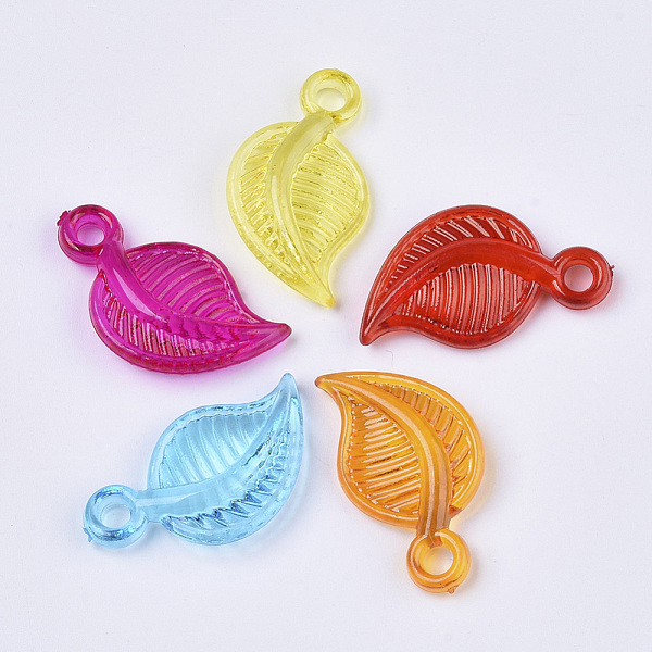 PandaHall Transparent Acrylic Pendants, Dyed, Leaf, Mixed Color, 28.5x16x5.5mm, Hole: 3mm, about 530pcs/500g Acrylic Leaf Multicolor
PandaHall Transparent Acrylic Pendants, Dyed, Leaf, Mixed Color, 28.5x16x5.5mm, Hole: 3mm, about 530pcs/500g Acrylic Leaf Multicolor