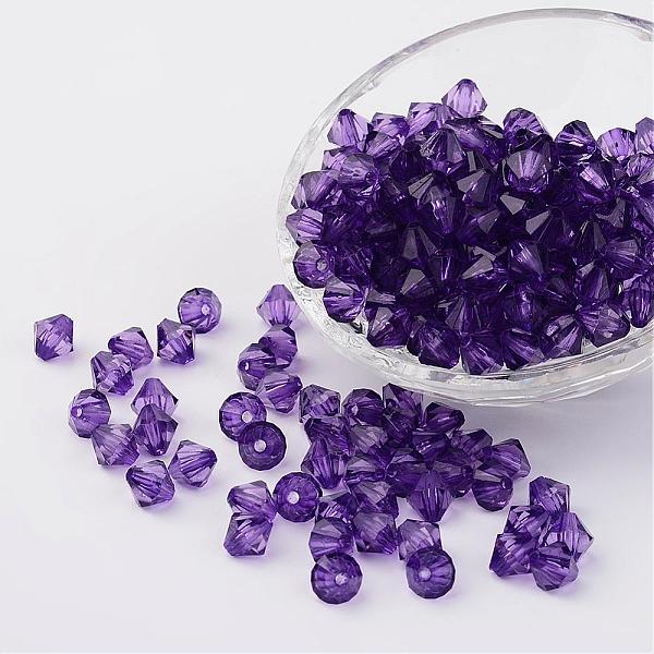 PandaHall Faceted Bicone Transparent Acrylic Beads, Dyed, Purple, 4mm, Hole: 1mm, about 13000pcs/500g Acrylic Bicone Purple
PandaHall Faceted Bicone Transparent Acrylic Beads, Dyed, Purple, 4mm, Hole: 1mm, about 13000pcs/500g Acrylic Bicone Purple