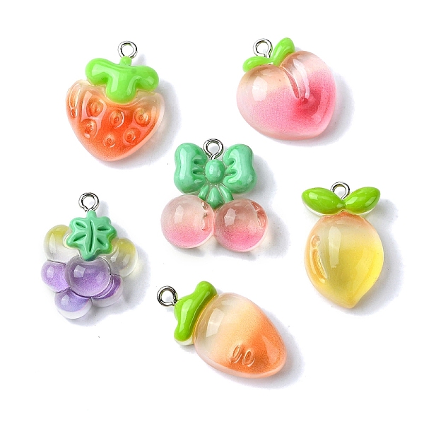 PandaHall Gradient Color Translucent Resin Pendants, Fruit Charms with Platinum Plated Iron Loops, Mixed Color, Mixed Shapes..., Multicolor
PandaHall Gradient Color Translucent Resin Pendants, Fruit Charms with Platinum Plated Iron Loops, Mixed Color, Mixed Shapes..., Multicolor
