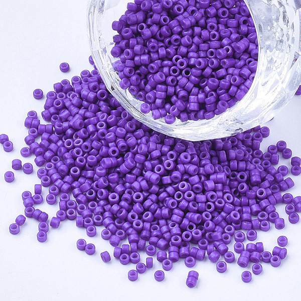 PandaHall Baking Paint Cylinder Seed Beads, Uniform Size, Blue Violet, 1.5~2x1~2mm, Hole: 0.8mm, about 4000pcs/bag, about 50g/bag Glass..., Purple
PandaHall Baking Paint Cylinder Seed Beads, Uniform Size, Blue Violet, 1.5~2x1~2mm, Hole: 0.8mm, about 4000pcs/bag, about 50g/bag Glass..., Purple