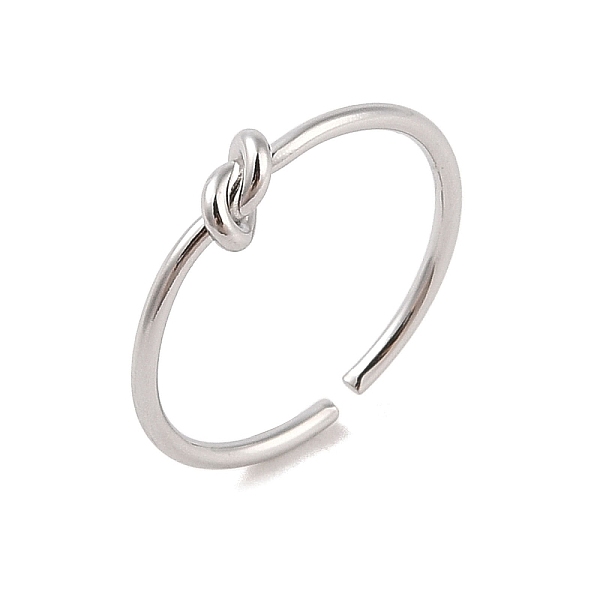 PandaHall Simple Knotted 304 Stainless Steel Open Cuff Ring for Women Men, Stainless Steel Color, 4.8x6mm 304 Stainless Steel
PandaHall Simple Knotted 304 Stainless Steel Open Cuff Ring for Women Men, Stainless Steel Color, 4.8x6mm 304 Stainless Steel