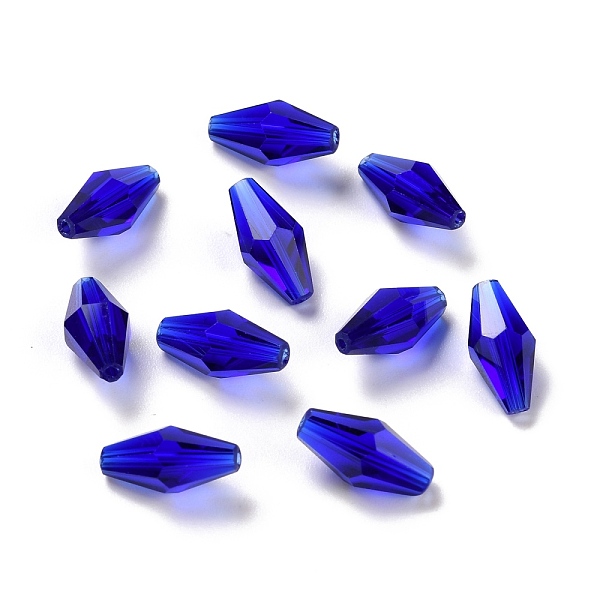 PandaHall Transparent Glass Beads, Faceted, Bicone, Medium Blue, 8x4mm, Hole: 1mm Glass Bicone
PandaHall Transparent Glass Beads, Faceted, Bicone, Medium Blue, 8x4mm, Hole: 1mm Glass Bicone