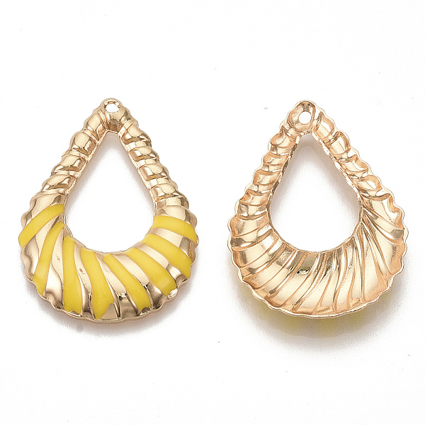 PandaHall Eco-Friendly Iron Enamel Pendants, Cadmium Free & Lead Free, Teardrop, Light Gold, Gold, 32x23x3mm, Hole: 1.4mm Iron+Enamel...
PandaHall Eco-Friendly Iron Enamel Pendants, Cadmium Free & Lead Free, Teardrop, Light Gold, Gold, 32x23x3mm, Hole: 1.4mm Iron+Enamel...
