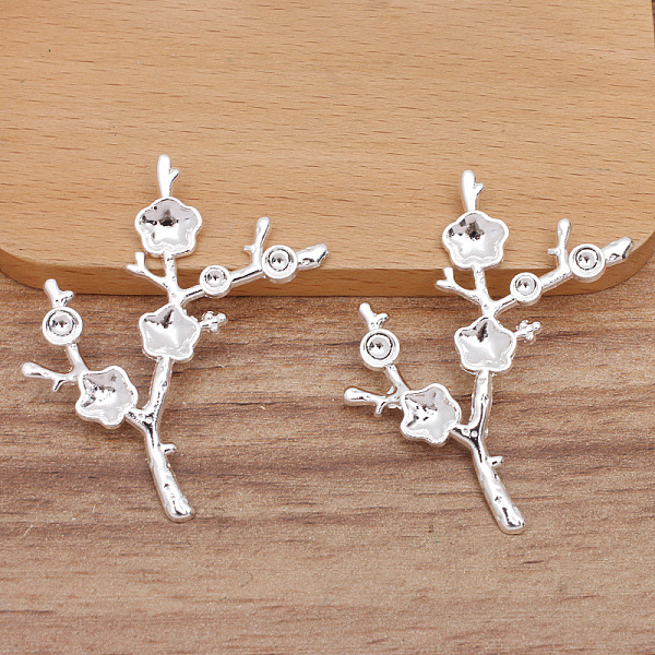PandaHall Alloy Tray Cabochon Settings, Branch, Silver, Fit for 4~5mm Bead, 43x52mm Alloy Branch
PandaHall Alloy Tray Cabochon Settings, Branch, Silver, Fit for 4~5mm Bead, 43x52mm Alloy Branch