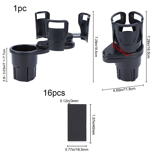 PandaHall ABS Vehicle-mounted Water Bottle Frame, Bicycle Accessories, with Foam HPR Mats, Black, 8.4x11.8x18.5cm Foam Column Black
PandaHall ABS Vehicle-mounted Water Bottle Frame, Bicycle Accessories, with Foam HPR Mats, Black, 8.4x11.8x18.5cm Foam Column Black