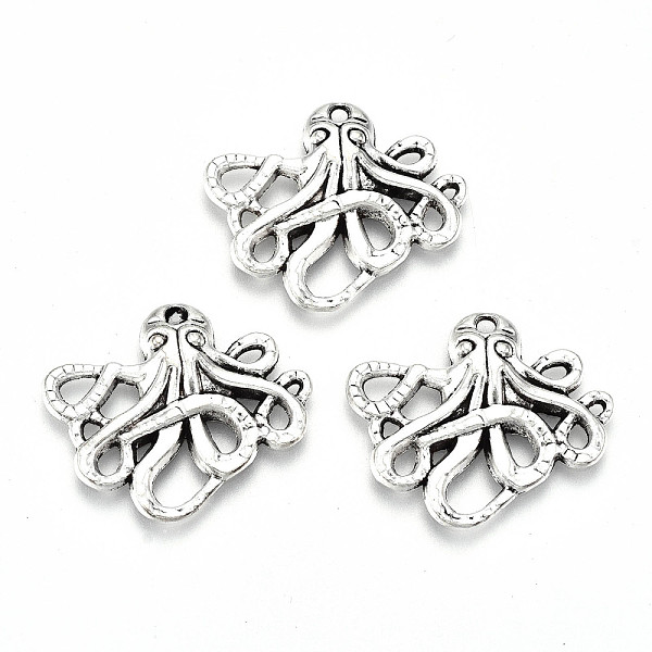 PandaHall Tibetan Style Alloy Pendants, Lead Free & Cadmium Free, Octopus, Antique Silver, 20x23.5x2.5mm, Hole: 1.4mm Alloy Other Animal
PandaHall Tibetan Style Alloy Pendants, Lead Free & Cadmium Free, Octopus, Antique Silver, 20x23.5x2.5mm, Hole: 1.4mm Alloy Other Animal