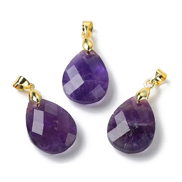 PandaHall Natural Amethyst Pendants, Teardrop Charms, Faceted, with Ion Plating(IP) Golden Plated Brass Findings, 18x13x6mm, Hole: 4x3.3mm...
PandaHall Natural Amethyst Pendants, Teardrop Charms, Faceted, with Ion Plating(IP) Golden Plated Brass Findings, 18x13x6mm, Hole: 4x3.3mm...