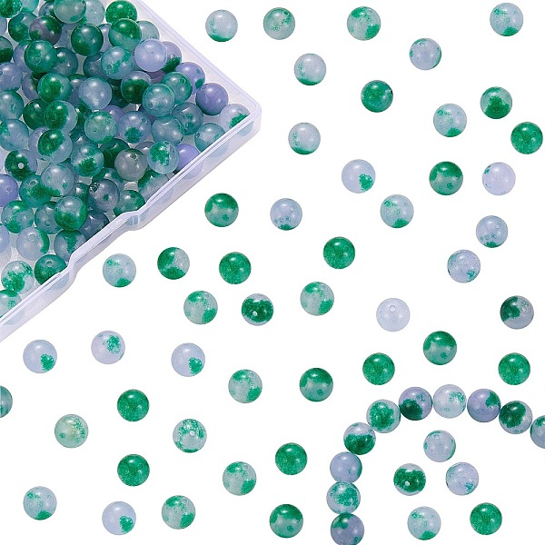 PandaHall DIY Dyed Bracelet Making Kits, Including 8mm Dyed White Natural Jade Round Beads, Elastic Thread, Sea Green, 8mm, Hole: 1mm White...
PandaHall DIY Dyed Bracelet Making Kits, Including 8mm Dyed White Natural Jade Round Beads, Elastic Thread, Sea Green, 8mm, Hole: 1mm White...