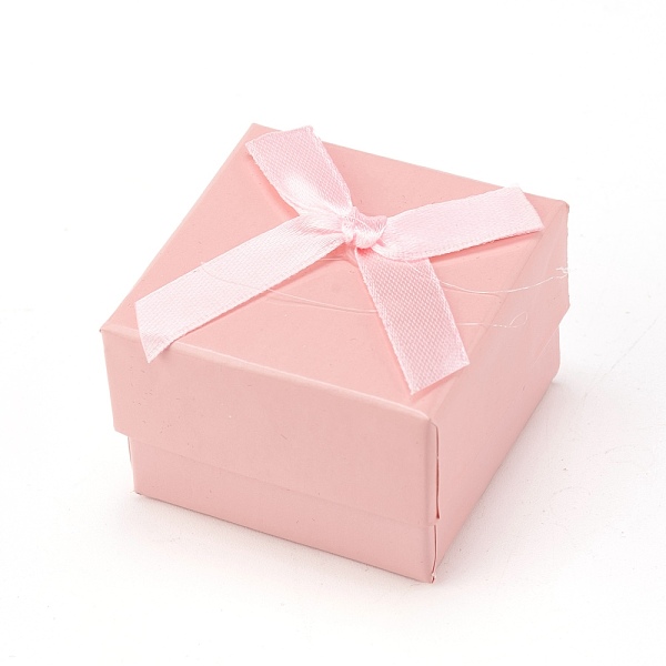 PandaHall Cardboard Jewelry Earring Boxes, with Ribbon Bowknot and Black Sponge, for Jewelry Gift Packaging, Square, Pink, 5x5x3.5cm Paper...
PandaHall Cardboard Jewelry Earring Boxes, with Ribbon Bowknot and Black Sponge, for Jewelry Gift Packaging, Square, Pink, 5x5x3.5cm Paper...