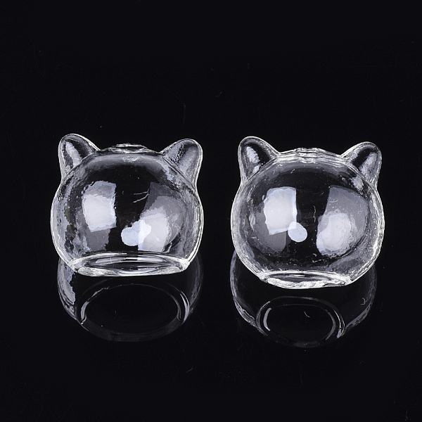 PandaHall Handmade Kitten Blown Glass Globe Beads, Cat Head, Clear, 22~24x24~24.5x22mm, Hole: 10~14x11~15mm and 2mm Glass Round Clear
PandaHall Handmade Kitten Blown Glass Globe Beads, Cat Head, Clear, 22~24x24~24.5x22mm, Hole: 10~14x11~15mm and 2mm Glass Round Clear