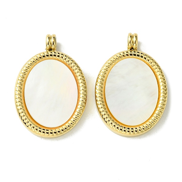 PandaHall Ion Plating(IP) 304 Stainless Steel Pave Shell Pendants, Oval Charms, Real 14K Gold Plated, 22.5x15x2.5mm, Hole: 2.5mm Shell Oval
PandaHall Ion Plating(IP) 304 Stainless Steel Pave Shell Pendants, Oval Charms, Real 14K Gold Plated, 22.5x15x2.5mm, Hole: 2.5mm Shell Oval