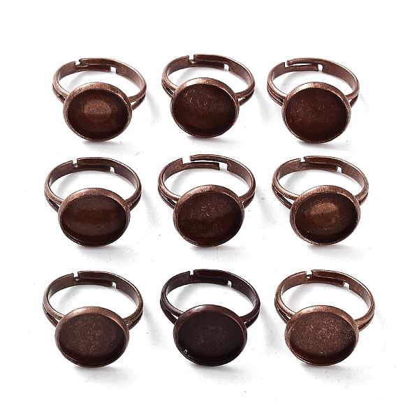 PandaHall Brass Ring Components, Pad Ring Findings, For Antique Rings Making, Adjustable, Nickel Free & Lead Free, Red Copper, 17mm Brass
PandaHall Brass Ring Components, Pad Ring Findings, For Antique Rings Making, Adjustable, Nickel Free & Lead Free, Red Copper, 17mm Brass