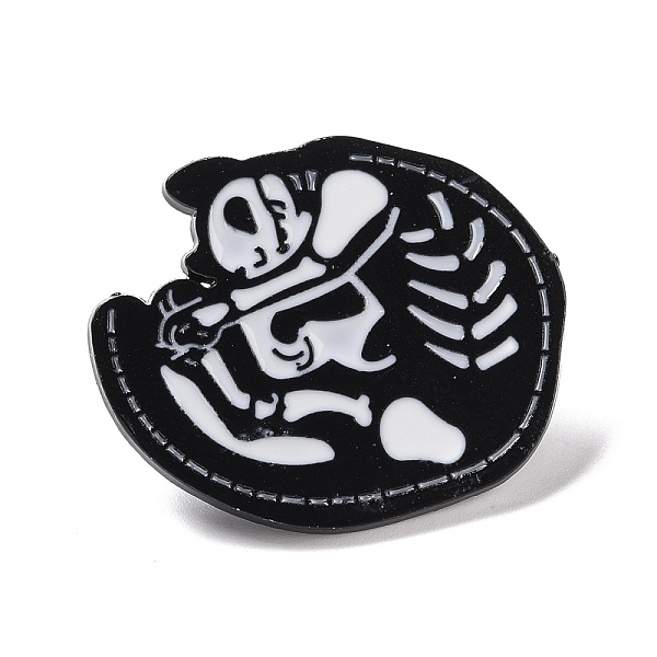 PandaHall Cat Skeleton Enamel Pin, Halloween Animal Alloy Badge for Backpack Clothing, Electrophoresis Black, White, 27x32x2mm, Pin: 1mm...
PandaHall Cat Skeleton Enamel Pin, Halloween Animal Alloy Badge for Backpack Clothing, Electrophoresis Black, White, 27x32x2mm, Pin: 1mm...