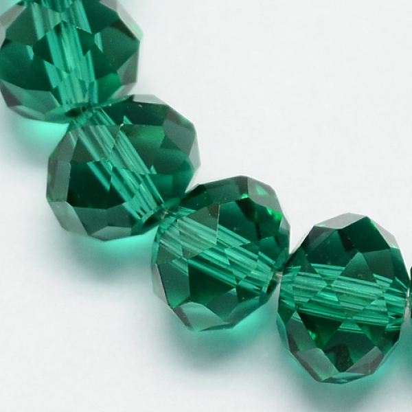 PandaHall Handmade Glass Beads, Faceted Rondelle, Sea Green, 14x10mm, Hole: 1mm, about 60pcs/strand Glass Rondelle
PandaHall Handmade Glass Beads, Faceted Rondelle, Sea Green, 14x10mm, Hole: 1mm, about 60pcs/strand Glass Rondelle