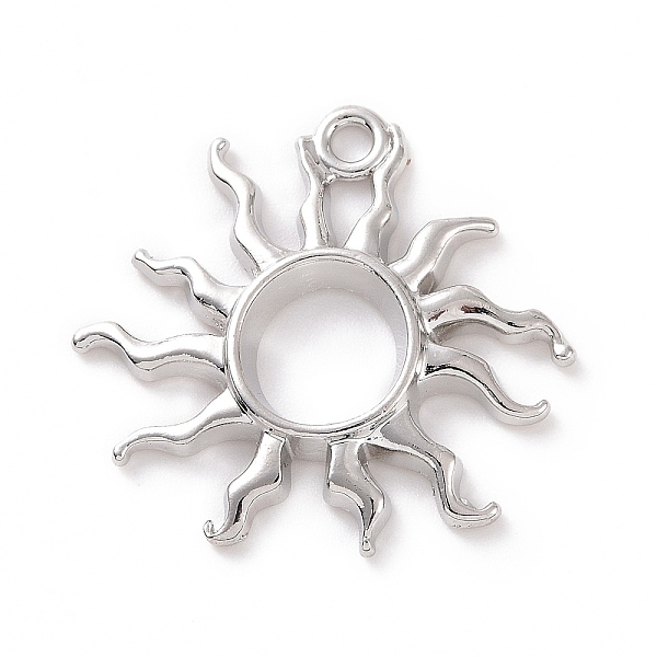 PandaHall Rack Plating Alloy Pendants, Cadmium Free & Lead Free & Nickle Free, Sun Charm, Silver, 24x25x3mm, Hole: 2mm Alloy Sun
PandaHall Rack Plating Alloy Pendants, Cadmium Free & Lead Free & Nickle Free, Sun Charm, Silver, 24x25x3mm, Hole: 2mm Alloy Sun
