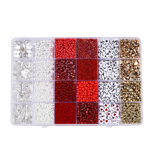 PandaHall DIY 24 Style Acrylic & ABS Beads Jewelry Making Finding Kit, Flat Round & Star & Barrel & Round & Heart & Strip & Rhombus, Orange...
PandaHall DIY 24 Style Acrylic & ABS Beads Jewelry Making Finding Kit, Flat Round & Star & Barrel & Round & Heart & Strip & Rhombus, Orange...
