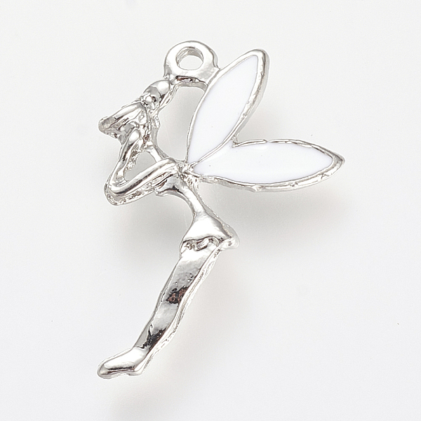 PandaHall Enamel Style Alloy Pendants, Fairy, Platinum, 23.5x16x3mm, Hole: 1.5mm Alloy+Enamel Angel & Fairy White
PandaHall Enamel Style Alloy Pendants, Fairy, Platinum, 23.5x16x3mm, Hole: 1.5mm Alloy+Enamel Angel & Fairy White