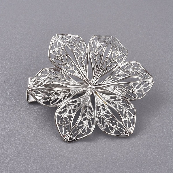 PandaHall Hair Accessories Iron Alligator Hair Clip Findings, with Brass Filigree Flower Cabochon Bezel Settings, Platinum, Tray: 12mm...
PandaHall Hair Accessories Iron Alligator Hair Clip Findings, with Brass Filigree Flower Cabochon Bezel Settings, Platinum, Tray: 12mm...