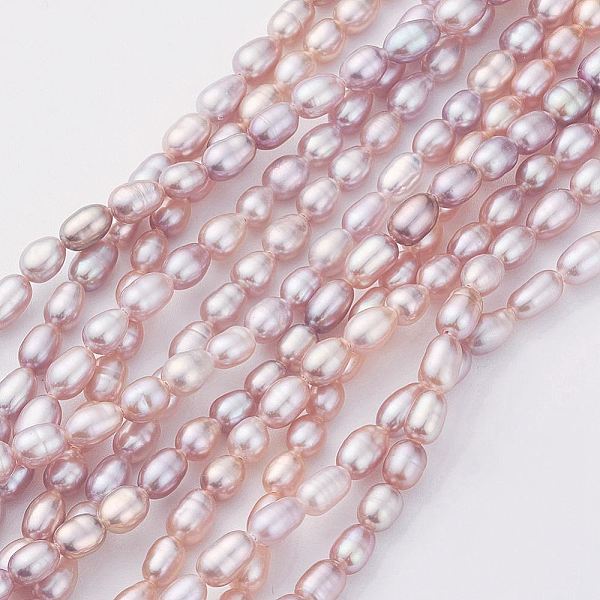 PandaHall Natural Cultured Freshwater Pearl Beads Strands, Rice, Misty Rose, 5.5~7x3.5~4.5mm, Hole: 0.5mm, about 53~64pcs/strand, 14.3 inch...
PandaHall Natural Cultured Freshwater Pearl Beads Strands, Rice, Misty Rose, 5.5~7x3.5~4.5mm, Hole: 0.5mm, about 53~64pcs/strand, 14.3 inch...