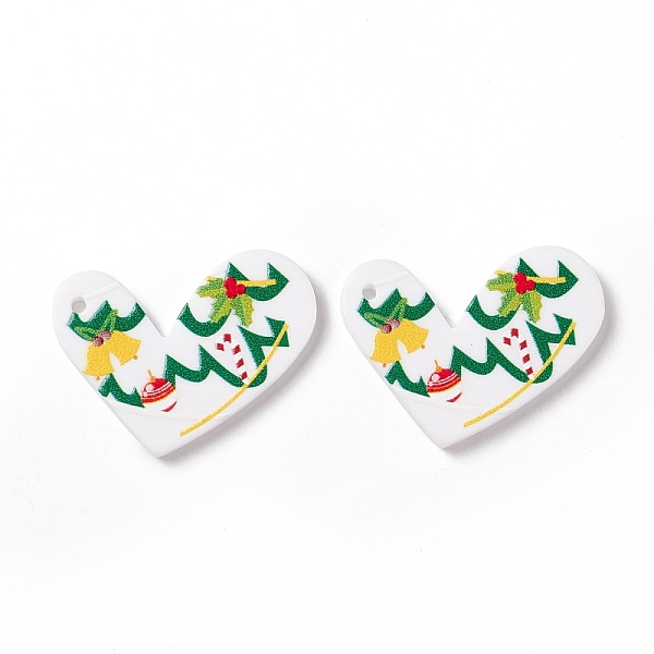 PandaHall Christmas Acrylic Pendants, DIY Earrings Findings, Heart with Bell, Green, 22x30x2mm, Hole: 1.4mm Acrylic Heart Green
PandaHall Christmas Acrylic Pendants, DIY Earrings Findings, Heart with Bell, Green, 22x30x2mm, Hole: 1.4mm Acrylic Heart Green