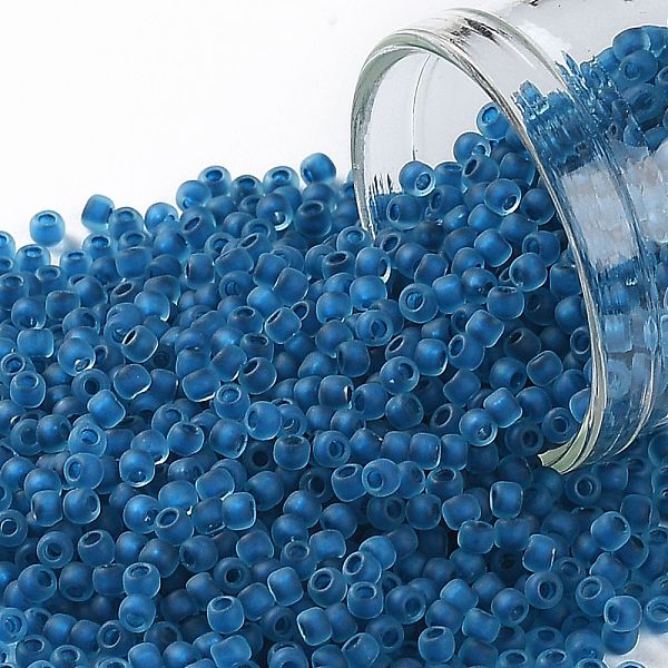 PandaHall TOHO Round Seed Beads, Japanese Seed Beads, (932FM) Dark Blue Lined Aqua Matte, 11/0, 2.2mm, Hole: 0.8mm, about 1110pcs/bottle..., Cyan
PandaHall TOHO Round Seed Beads, Japanese Seed Beads, (932FM) Dark Blue Lined Aqua Matte, 11/0, 2.2mm, Hole: 0.8mm, about 1110pcs/bottle..., Cyan