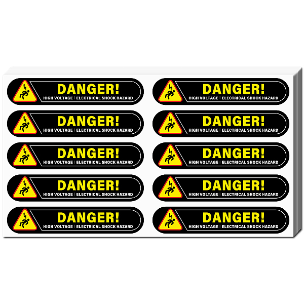PandaHall CREATCABIN 8 Sheets Danger Warning Stickers Mini PVC Coated Self Adhesive Stickers Waterproof Caution Sign Safety Danger Voltage...
PandaHall CREATCABIN 8 Sheets Danger Warning Stickers Mini PVC Coated Self Adhesive Stickers Waterproof Caution Sign Safety Danger Voltage...