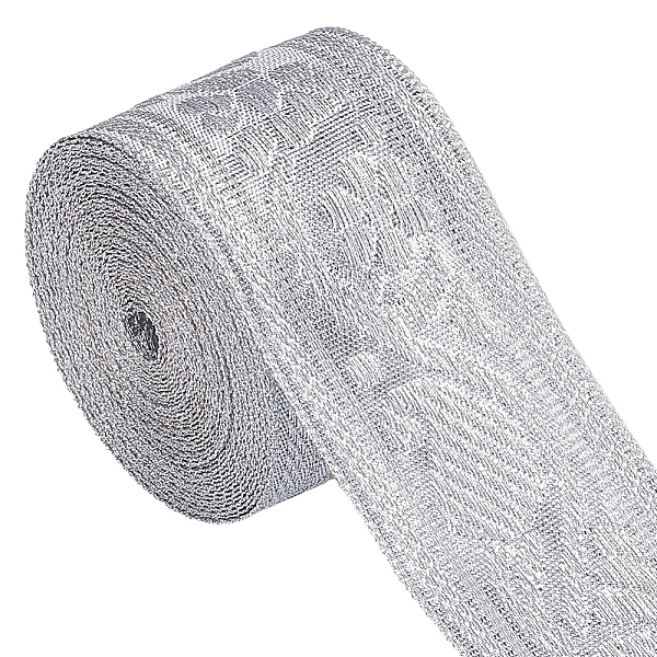 PandaHall Gorgecraft Polyester Ribbons, Jacquard Ribbon, Floral Pattern, Silver, 1-5/8 inch(42mm) Polyester Silver
PandaHall Gorgecraft Polyester Ribbons, Jacquard Ribbon, Floral Pattern, Silver, 1-5/8 inch(42mm) Polyester Silver