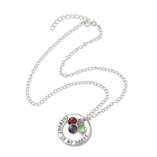 PandaHall Glass and Alloy Round With Word Forever In My Heart Pendant Necklace, Brass Curb Chains Necklaces, Antique Silver, 18.43 inch..., Multicolor
PandaHall Glass and Alloy Round With Word Forever In My Heart Pendant Necklace, Brass Curb Chains Necklaces, Antique Silver, 18.43 inch..., Multicolor