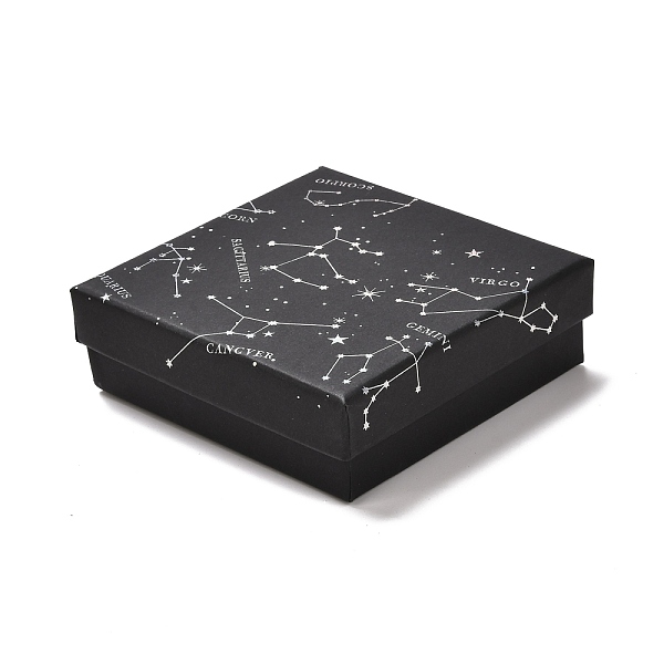 PandaHall Cardboard Jewelry Packaging Boxes, with Sponge Inside, for Rings, Small Watches, Necklaces, Earrings, Bracelet, Constellation..., Black
PandaHall Cardboard Jewelry Packaging Boxes, with Sponge Inside, for Rings, Small Watches, Necklaces, Earrings, Bracelet, Constellation..., Black