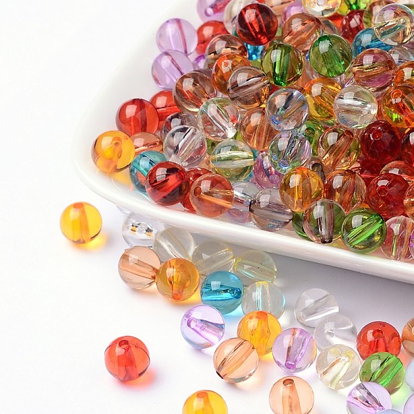 PandaHall Transparent Acrylic Beads, Round, Mixed Color, about 8mm in diameter, 2mm thick, hole: 1.5mm, about 2000pcs/500g Acrylic Round..., Multicolor
PandaHall Transparent Acrylic Beads, Round, Mixed Color, about 8mm in diameter, 2mm thick, hole: 1.5mm, about 2000pcs/500g Acrylic Round..., Multicolor