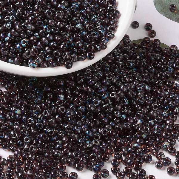 PandaHall MIYUKI Round Rocailles Beads, Japanese Seed Beads, 8/0, (RR4502) Transparent Dark Topaz Picasso, 8/0, 3mm, Hole: 1mm, about..., Brown
PandaHall MIYUKI Round Rocailles Beads, Japanese Seed Beads, 8/0, (RR4502) Transparent Dark Topaz Picasso, 8/0, 3mm, Hole: 1mm, about..., Brown