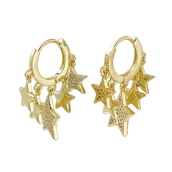 PandaHall Clear Cubic Zirconia Cluster Stars Dangle Hoop Earrings, Rack Plating Brass Jewelry for Women, Lead Free & Cadmium Free, Real 18K...
PandaHall Clear Cubic Zirconia Cluster Stars Dangle Hoop Earrings, Rack Plating Brass Jewelry for Women, Lead Free & Cadmium Free, Real 18K...