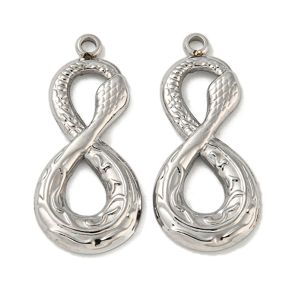 PandaHall 304 Stainless Steel Pendants, Number 8 with Snake Charms, Stainless Steel Color, 25x11.5x2mm, Hole: 1.6mm 304 Stainless Steel...
PandaHall 304 Stainless Steel Pendants, Number 8 with Snake Charms, Stainless Steel Color, 25x11.5x2mm, Hole: 1.6mm 304 Stainless Steel...
