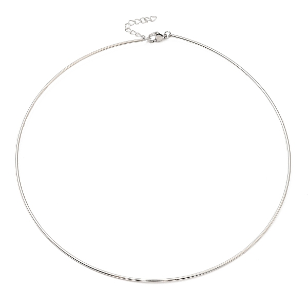 PandaHall 304 Stainless Steel Necklaces, Stainless Steel Color, 0.06 inch(0.15cm), Inner Diameter: 5.00 inch(12.7cm) 304 Stainless Steel...
PandaHall 304 Stainless Steel Necklaces, Stainless Steel Color, 0.06 inch(0.15cm), Inner Diameter: 5.00 inch(12.7cm) 304 Stainless Steel...