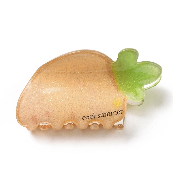 PandaHall Carrot Shaped Acrylic Claw Hair Clips, Hair Accessories for Girls, Sandy Brown, 26.5x53x31mm Acrylic
PandaHall Carrot Shaped Acrylic Claw Hair Clips, Hair Accessories for Girls, Sandy Brown, 26.5x53x31mm Acrylic