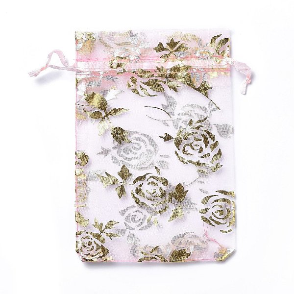 PandaHall Organza Drawstring Jewelry Pouches, Wedding Party Gift Bags, Rectangle with Gold Stamping Rose Pattern, Pink, 15x10x0.11cm Organza...
PandaHall Organza Drawstring Jewelry Pouches, Wedding Party Gift Bags, Rectangle with Gold Stamping Rose Pattern, Pink, 15x10x0.11cm Organza...